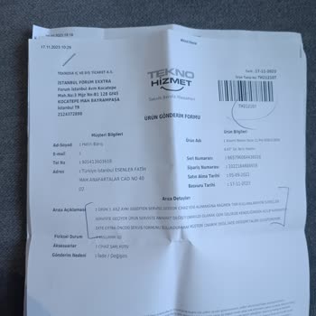 Teknosa Aldığım Kusurlu Ürün Ve Kusurlu Hizmet