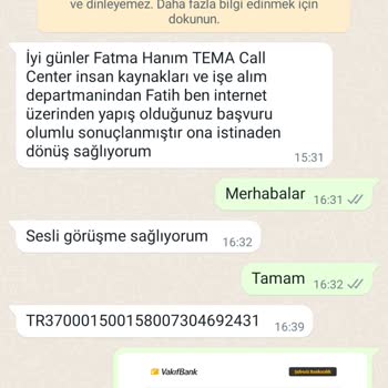 Tema Call Center Evden Çalışma Şikayeti