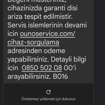 Mercan İletişim Cep Telefonu Servis Sıkıntısı