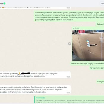 Hepsiburada'DA Satın Aldığım Televizyonu Göndermiyor