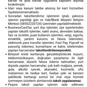 VakıfBank İnternet Alışverişinde Taksitlendirme Kampanyasına Uymuyor