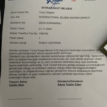 International Bilişim Garantiye Diye Gönderdiğim Robot Süpürgemden Ücret Talep Ettiler.