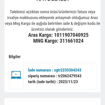 Decathlon Numara Değişim Şikayeti