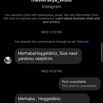 Masterskaya Wood (masterskya.wood) Masterskya_wood Sipariş Verdim Beni Her Yerden Engellediler
