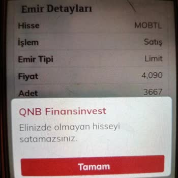 Finansinvest'ta Hisse Satışı Hatası Ve İletişim Sorunu