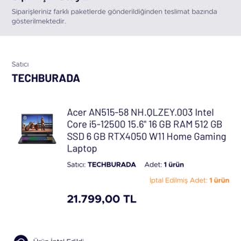 Techburada Para İademi Yapmıyor
