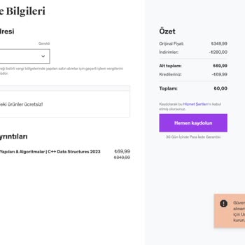 Udemy Para Geri İadesi Sorunu Ve Kredi Kullanılamıyor