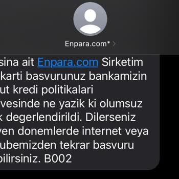 Enpara Şirket Kredi Kartı Başvurumuzu Sürekli Reddediyor