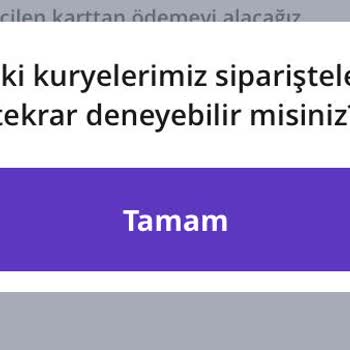 Getir Yemek Sipariş Verilmiyor
