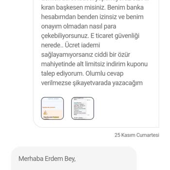 Hepsiburada Kredi Kartımdan Usulsüz Para Çekiyor