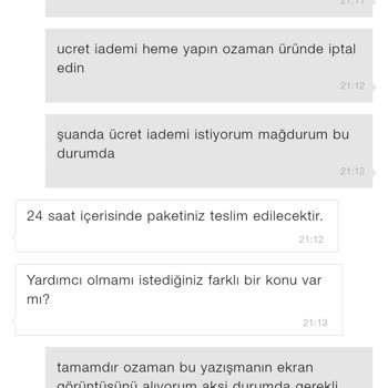 Zara Siparişimi Teslim Etmedi Ve İadede Yapmıyor.