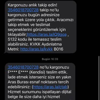 Aras Kargo Başkasına Teslim Edilen Kargom