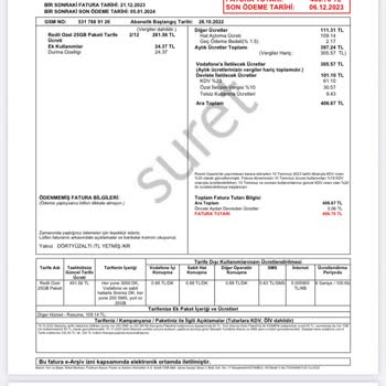 Vodafone Şebeke Sorunları Ve Fatura Haksız Bedel Talebi