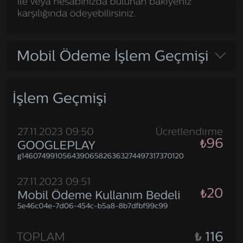 Türk Telekom Haksiz Mobil Ödeme Ücreti Yansıtma