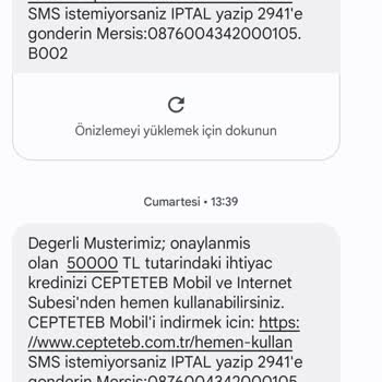 TEB Kredi Ve Müşteri İptali