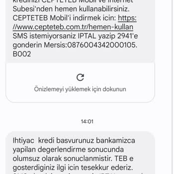 TEB Kredi Ve Müşteri İptali
