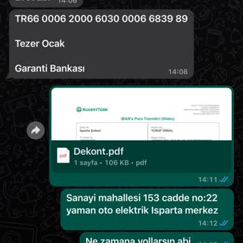 Volkswagen Yedek Parça Siparişim Gönderilmedi