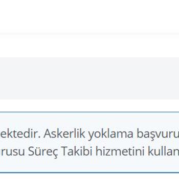 Milli Savunma Bakanlığı Askerlik Yoklama İşlemi Hatası