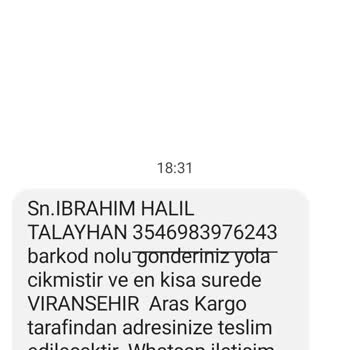 Aras Kargo Kargo Teslimatı İlçe Karmaşası!