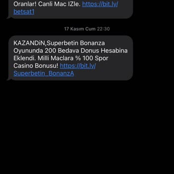 Superbetin İstenmeyen Oyun Mesajı