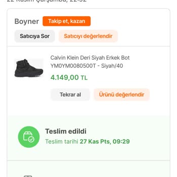 Boyner Siparişten Farklı Ürün Gelmesi