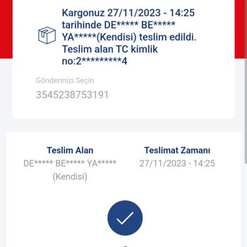 Aras Kargo Kargo Dağıtım, Sipariş.