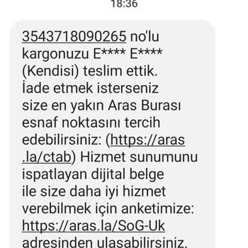 Aras Kargo Gelmeyen Kargo Adrese Gelmiyor