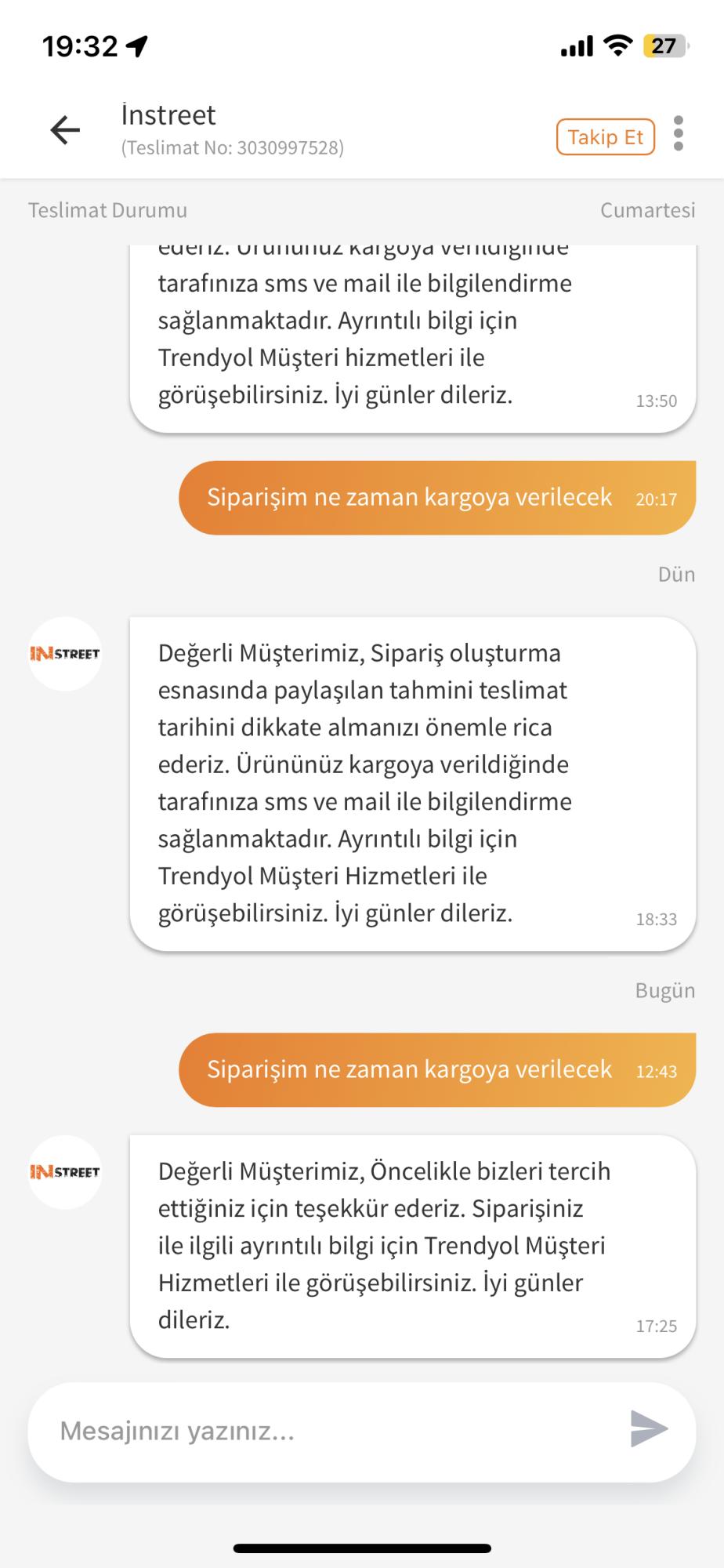 Trendyol müşteri deals hizmetleri 0850