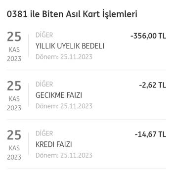 ING Hukuksuzca Alınan Kart Aidatı