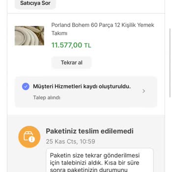 Hepsiburada - Tıklakapında' Dan Alınan Siparişin 3 Kere İade Olması!