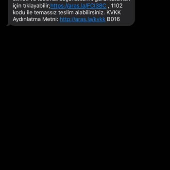 Geliyoruz Deyip Gelmeyen Aras Kargo