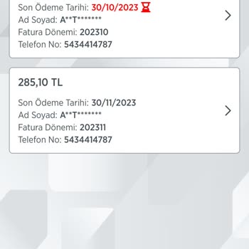 Vodafone Kullanmadığımız Ve Kapatılmış Hattının Faturası