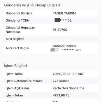 Hepsiburada 1900 TL Paramı 1 Aydır İade Etmiyor