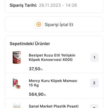 Migros Resmen Sipariş İptali