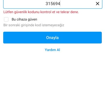 Instagram Hesabıma Giremiyorum