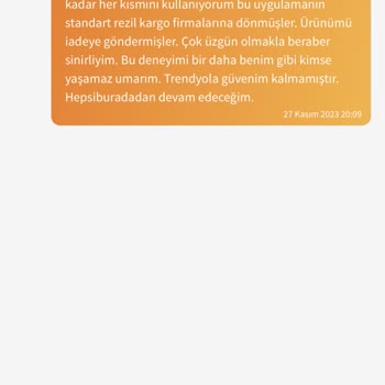 Trendyol Express Kargoları Bahaneler Uydurarak Getirmiyor.