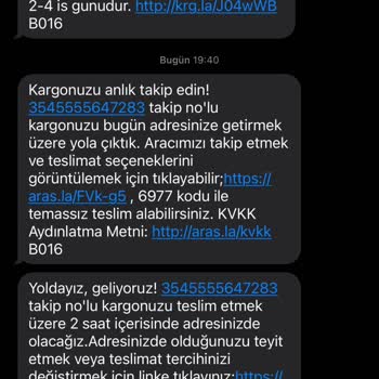 Aras Kargo Kargomu Dağıtıma Çıkarıp Şubeye Geri Götürdü
