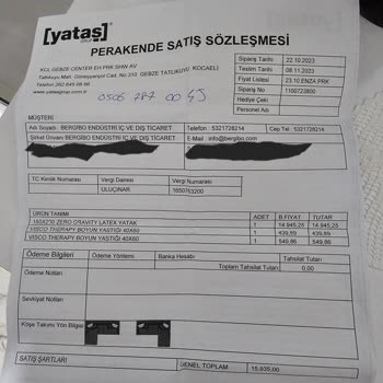 Yataş Siparişimi 1 Aydır Teslim Etmiyor