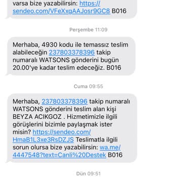 Sendeo Sipariş Teslim Edilmedi