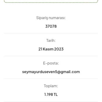 Sevgievim Aldığım Ürün Gönderilmedi. Para İadesi İstiyorum.