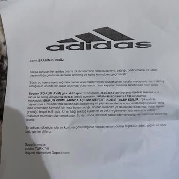 Adidas Spor Ayakkabı Değişim
