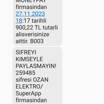 MoneyPay Ozon Elektro. A101 Online Alışveriş