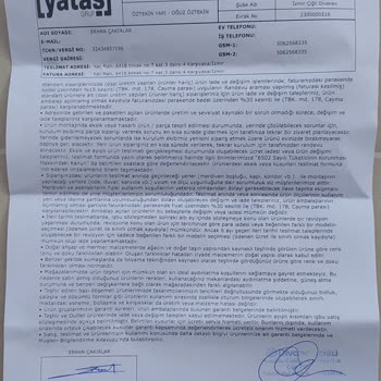 Divanev Mobilya Teslimatının Geç, Bozuk Parçanın Gelmemesi