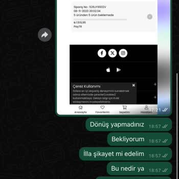 Merve Tekstil İade Parası Yatmadı