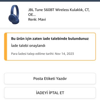 Amazon Para İadesi Gelmemesi