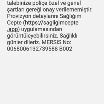 Anadolu Hayat Sigortasının Provizyon Onayı Sorunu