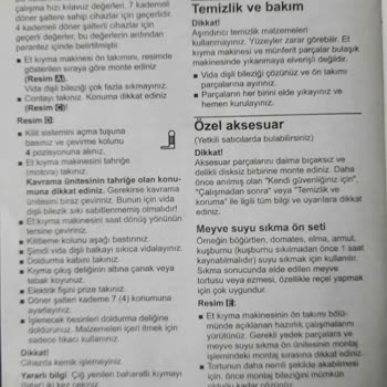 Bosch Mutfak Robotu Aparat Kararması