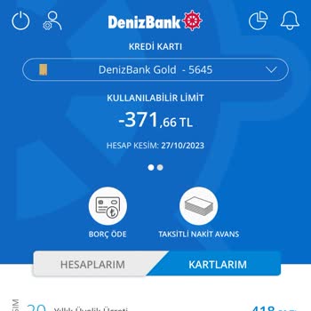 Denizbank Yılı Dolmadan Kart Aidatı Kesiyor