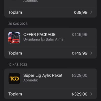 Vodafone'nun İTunes Üzerinden Faturama Fazla Ücret Yansıtması