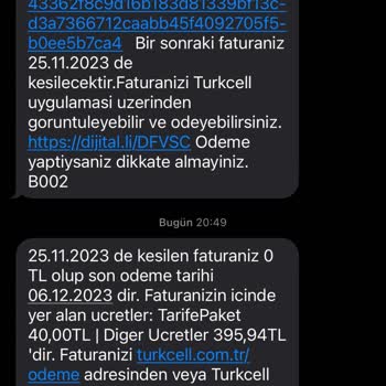 Turkcell Cayma Bedeli Çıkarması